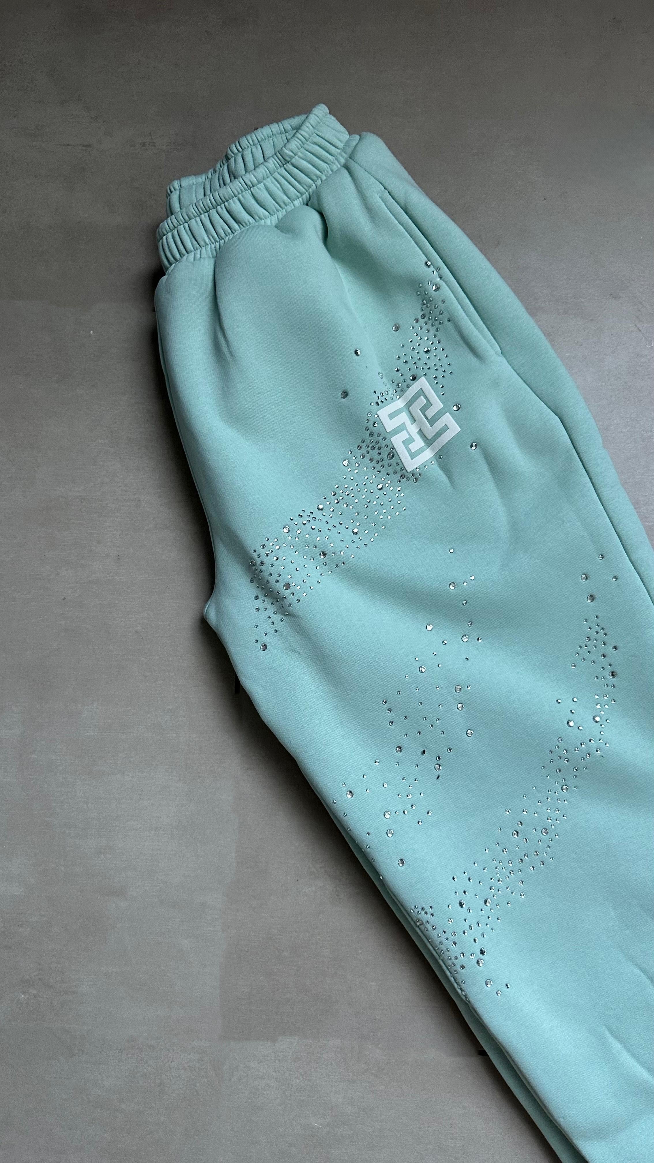 Swarovski Sweatpants in Dust Mint